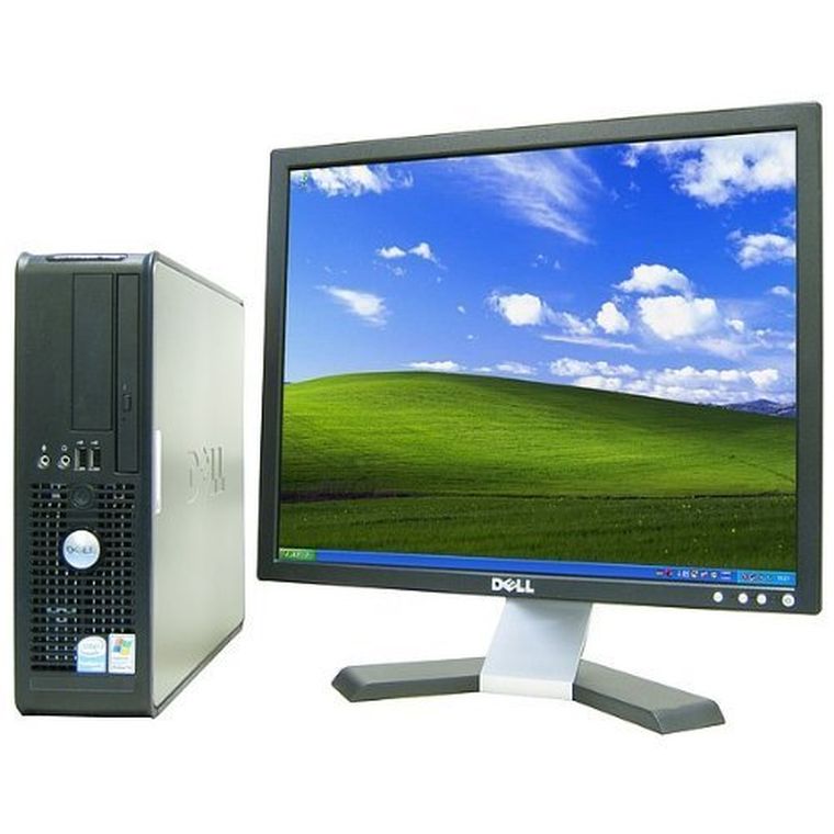 Dell OptiPlex 745 Desktop Complete Computer Package with Windows 7 Home 32-Bit - Keyboard, Mouse & 19" LCD Monitor