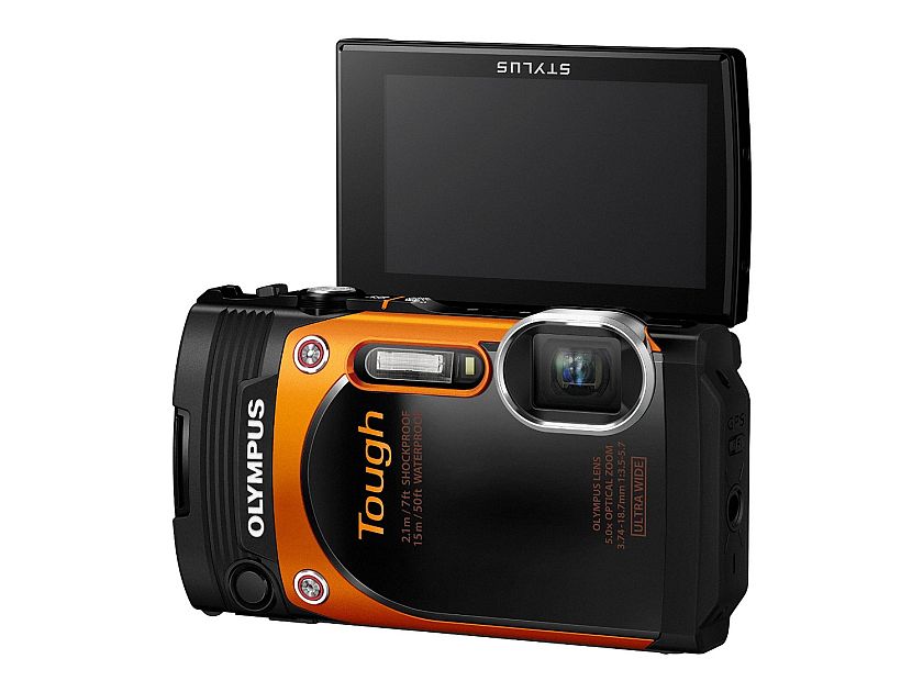 Olympus TG-860 Tough Waterproof Digital Camera with 3-Inch LCD (Orange)