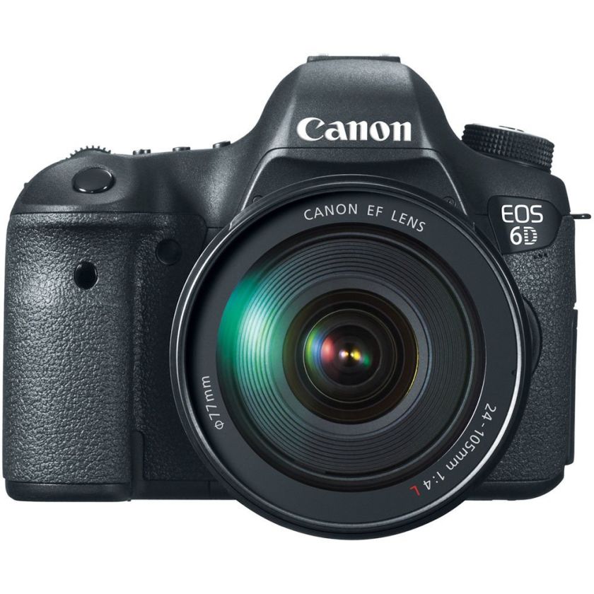 Canon EOS 6D 20.2 MP CMOS Digital SLR Camera with 3.0-Inch LCD and EF 24-105mm f/4L IS USM Lens Kit