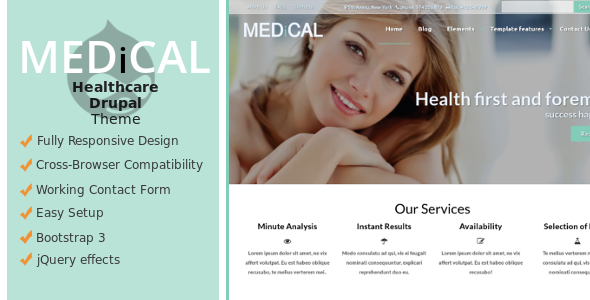 Medical - Healthcare Drupal theme