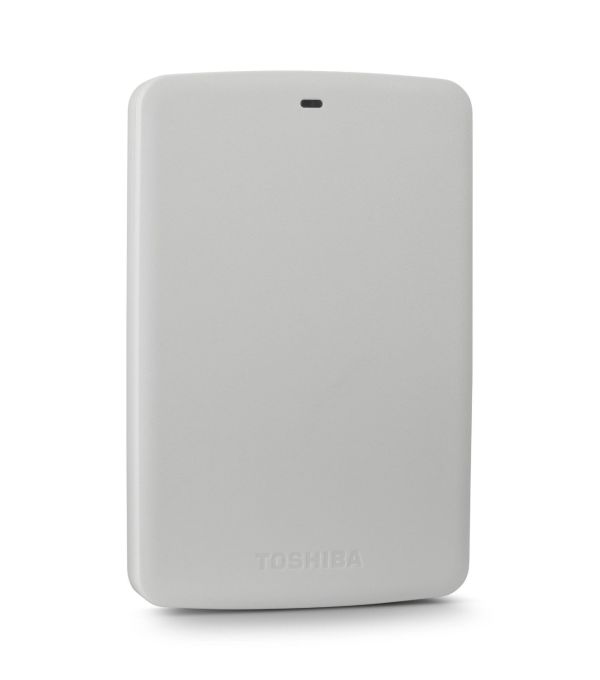 Toshiba Canvio Basics 1TB Portable Hard Drive- White (HDTB310XW3AA)