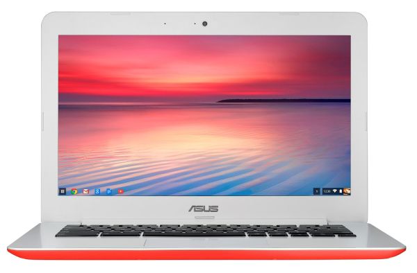 ASUS Chromebook 13-Inch HD with Gigabit WiFi, 16GB Storage & 2GB RAM (Red)