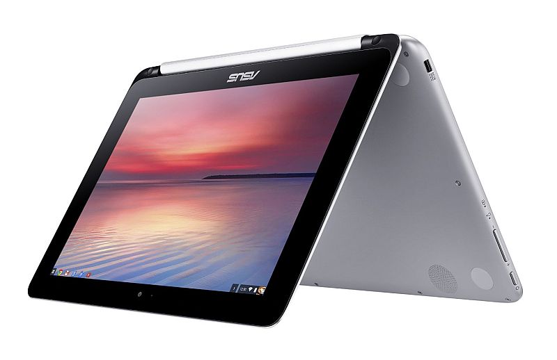       ASUS Chromebook Flip 10.1-Inch Convertible 2 in 1 Touchscreen (Rockchip, 2 GB, 16GB SSD, Silver)
