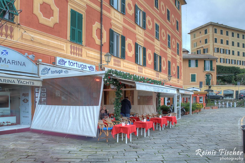 Tortuga snack bar in Portofino, Italy