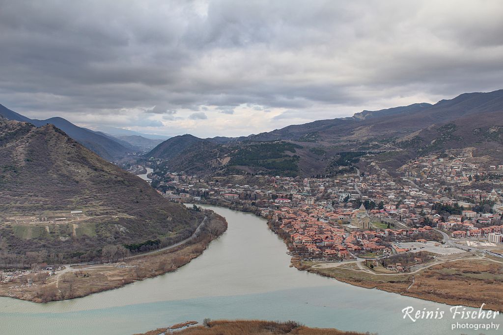 Mtkari and Aragvi river delta's at Mtskheta