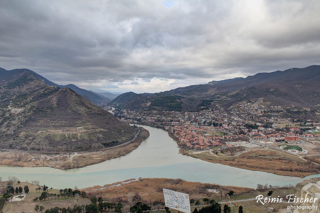 Mtkari and Aragvi river delta's at Mtskheta