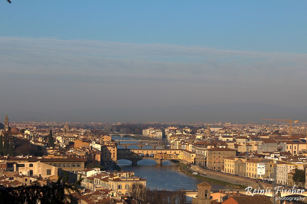 Views toward Florence from Michelangelo Square