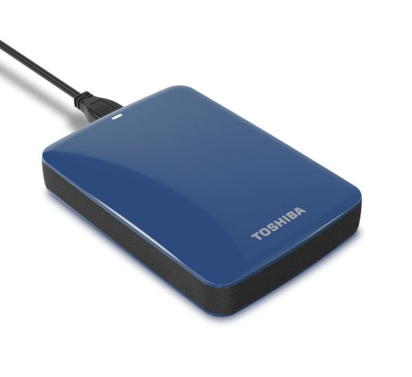 Toshiba Canvio Connect 2TB Portable Hard Drive, Blue (HDTC720XL3C1)