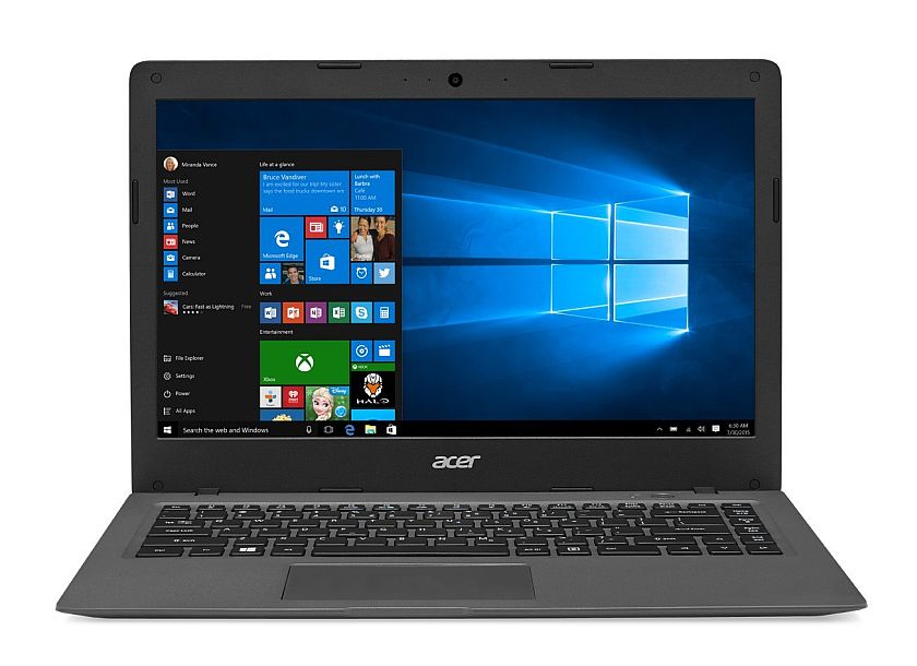 Acer Aspire One Cloudbook, 14-Inch HD, Windows 10, Gray (AO1-431-C7F9)