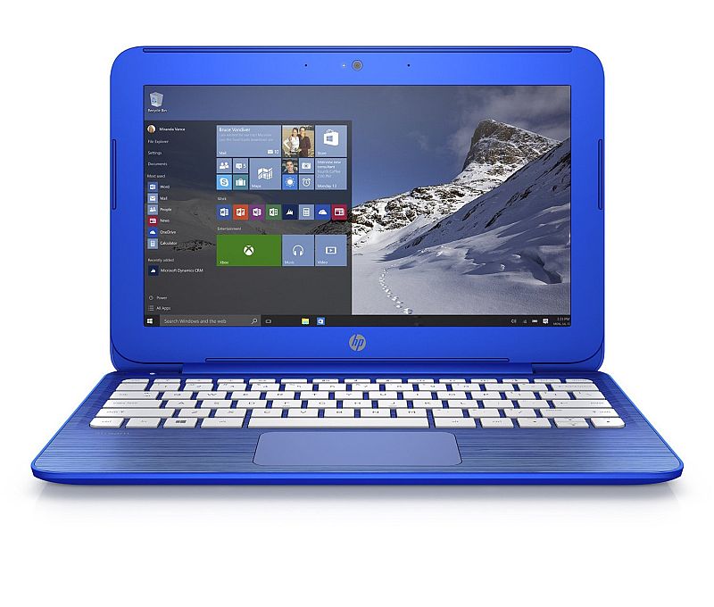 HP Stream 13.3-Inch Laptop (Intel Celeron, 2 GB RAM, 32 GB SSD, Cobalt Blue) with Office 365 Personal for One Year