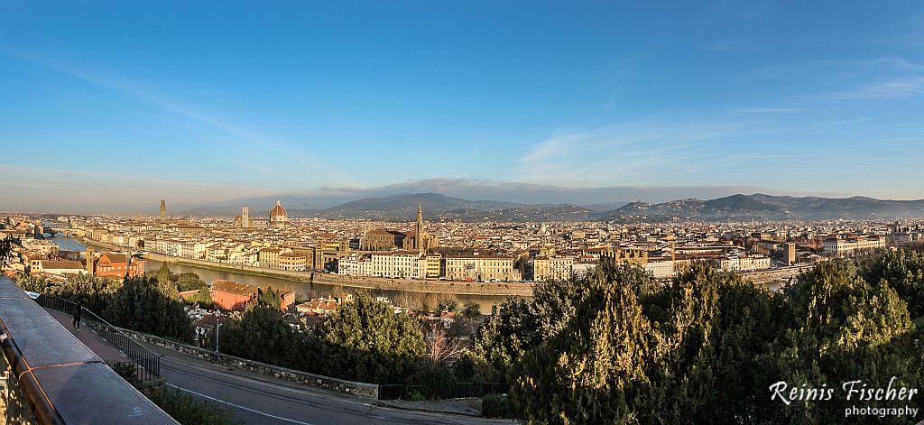 Panoramic view towards Florence