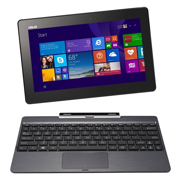 ASUS Transformer Book 10.1" Detachable 2-in-1 Touch Laptop, 32GB Only Edition (Grey)