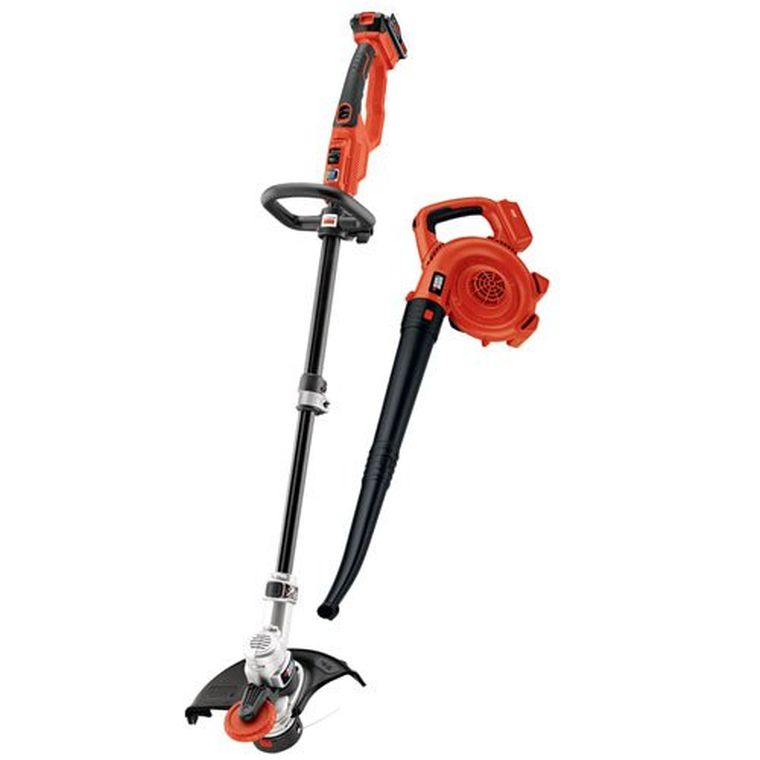 Black & Decker LCC420 String Trimmer and Sweeper Lithium Ion Combo Kit, 20-volt
