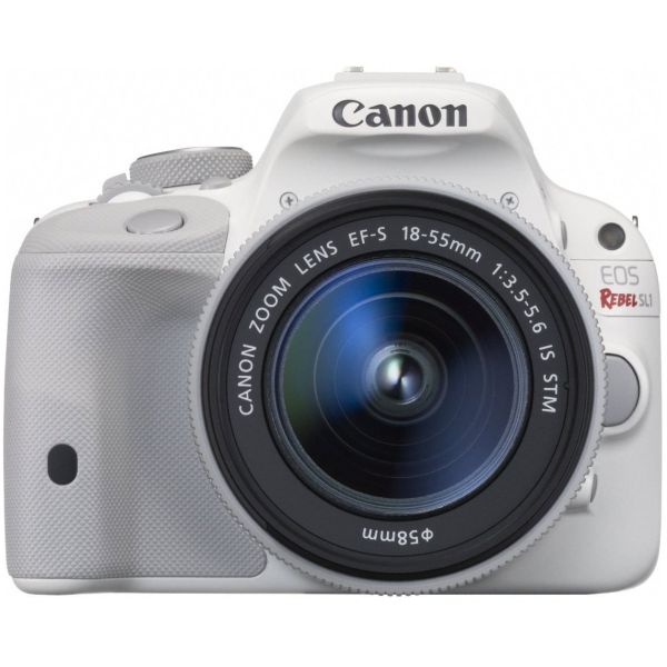 Canon EOS Rebel SL1 Digital SLR with 18-55mm STM Lens (White)