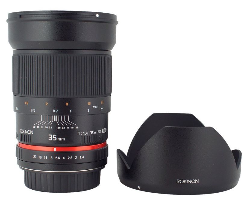 Rokinon 35mm f/1.4 Lens for Canon Cameras