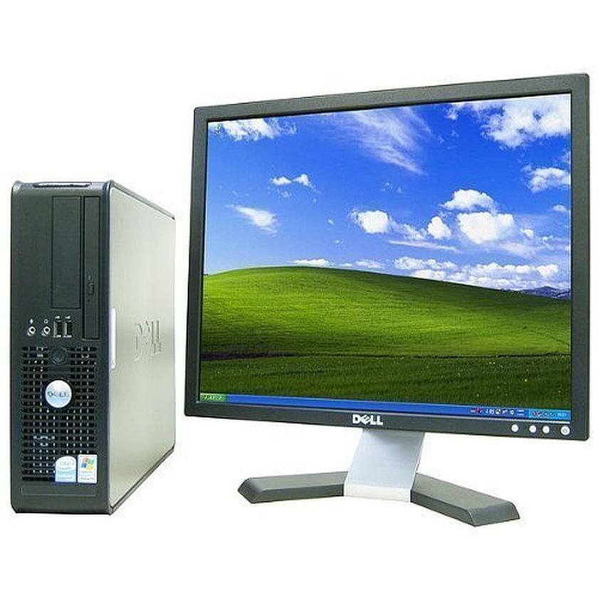 Dell OptiPlex 745 Desktop Complete Computer Package with Windows 7 Home 32-Bit - PD 2.6Ghz, 2GB, 80GB, Keyboard, Mouse, & Dell 19" LCD Monitor