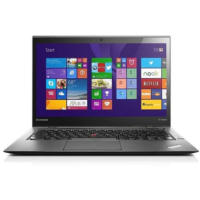 Lenovo Thinkpad X1 Carbon 14-Inch Quad HD Touchscreen Ultrabook Computer (Intel Core i7-4600U 8GB RAM 180GB SSD Windows 8.1) Black