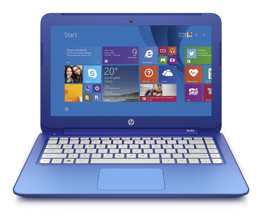 HP Stream 13.3 Inch Laptop (Intel Celeron, 2 GB, 32 GB SSD, Horizon Blue) Includes Office 365 Personal for One Year- Free Upgrade to Windows 10