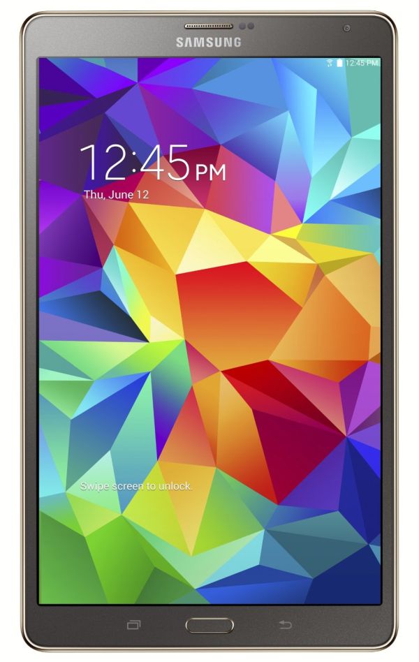 Roll over image to zoom in        Samsung Galaxy Tab S 8.4-Inch Tablet (16 GB, Titanium Bronze)