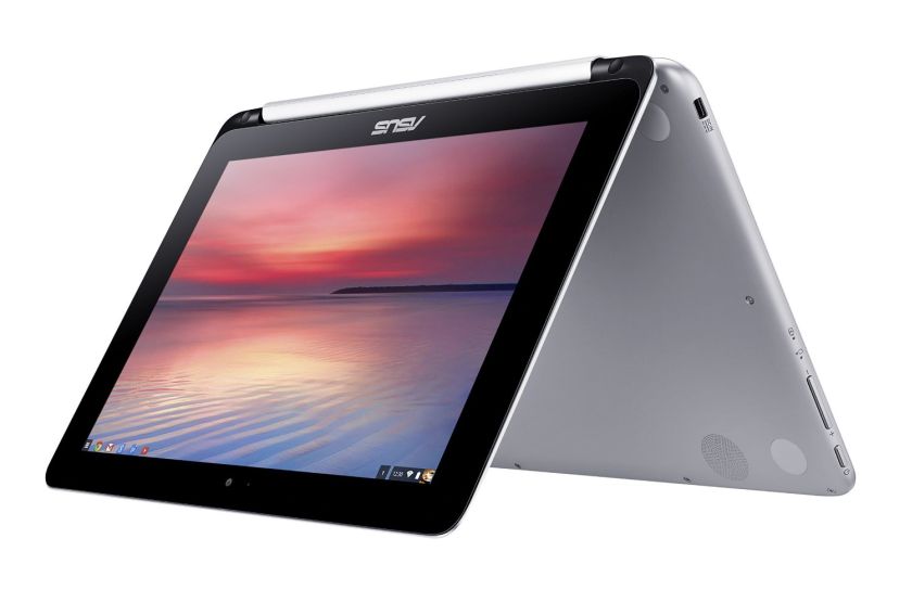 ASUS Chromebook Flip 10.1-Inch Convertible 2 in 1 Touchscreen (Rockchip, 4 GB, 16GB SSD, Silver)