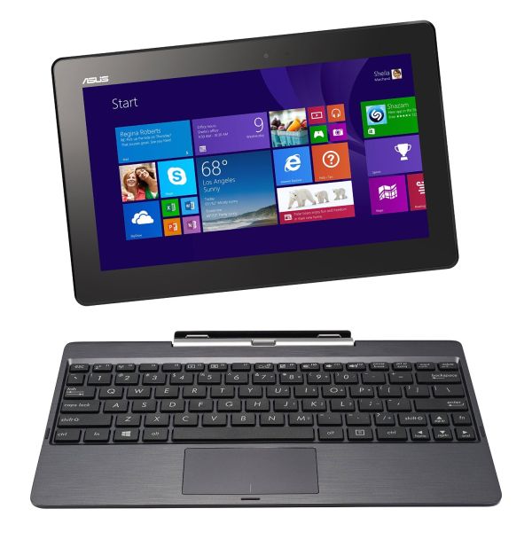 ASUS Transformer Book T100TA-C1-GR(S) 10.1" Detachable 2-in-1 Touchscreen Laptop, 64GB (Grey)