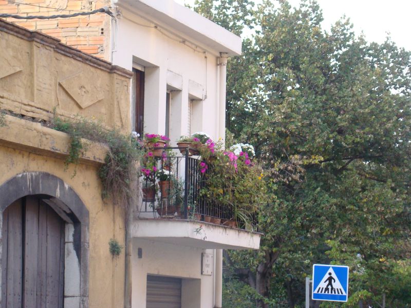 Balcony with flowers at Girona