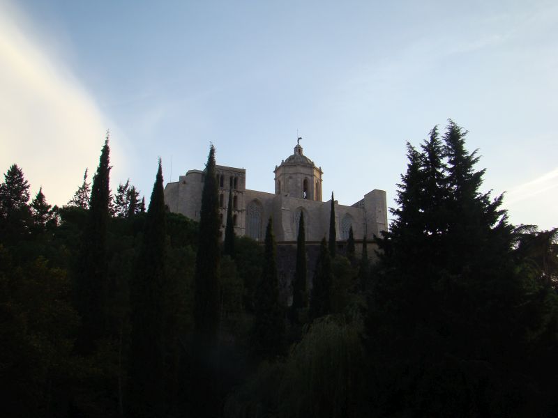 Cathedral of Girona from distance