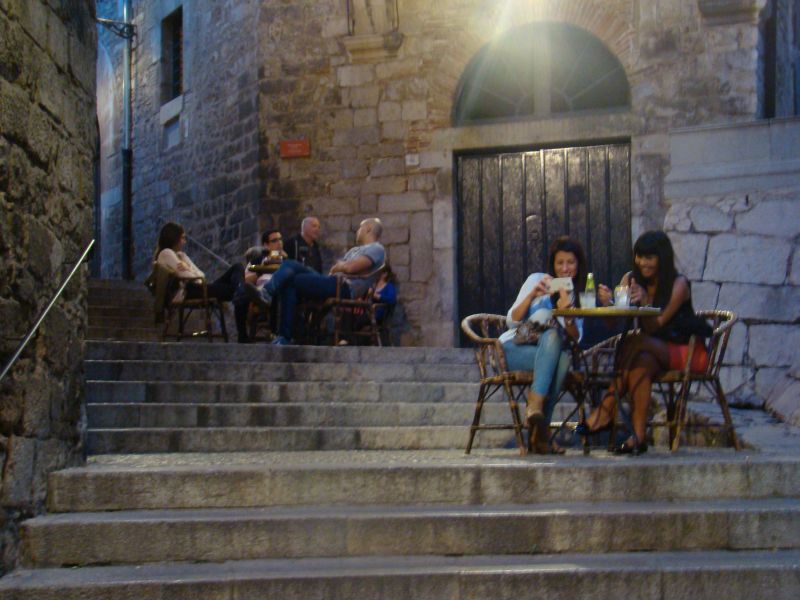 Chillin' on Medieval streets of Girona