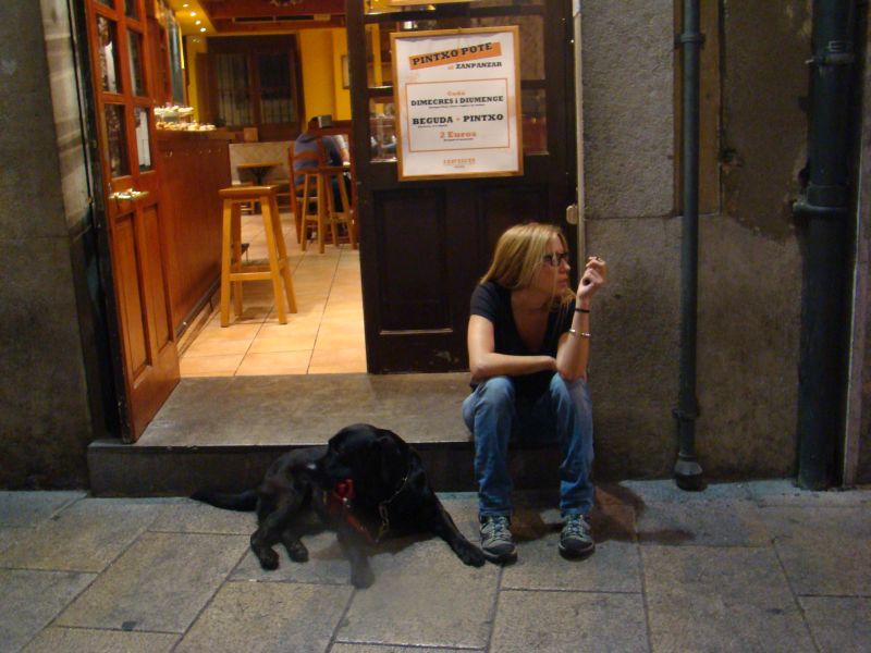 Chillin' on Medieval streets of Girona