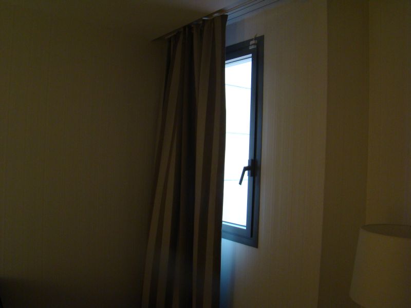 Tiny pathetic window at Hotel Ultopia at Girona