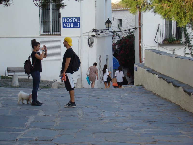 People on streets of Cadaques