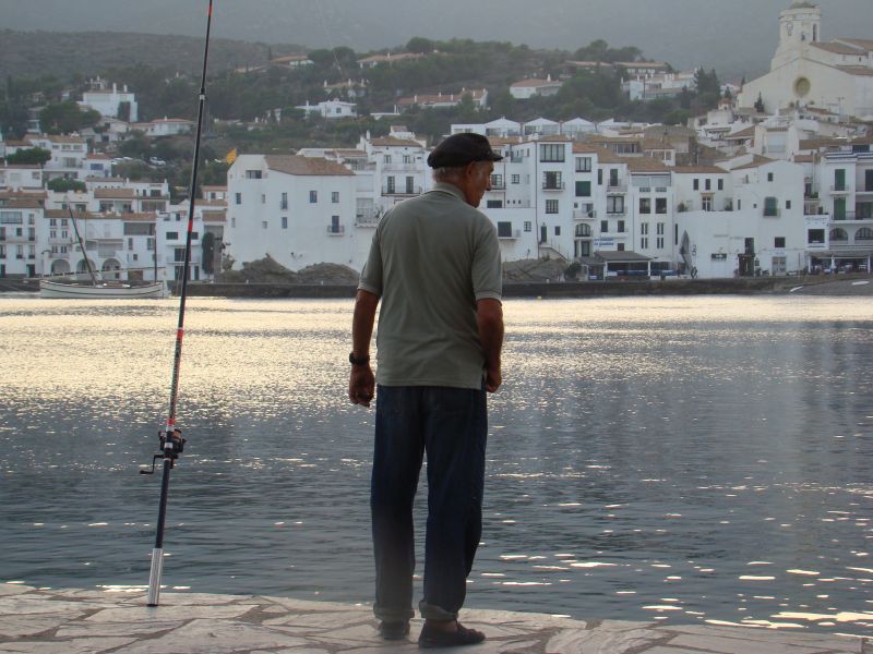 Fisherman with cigar