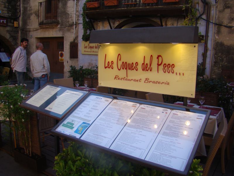 Restaurant at Peratallada Town square