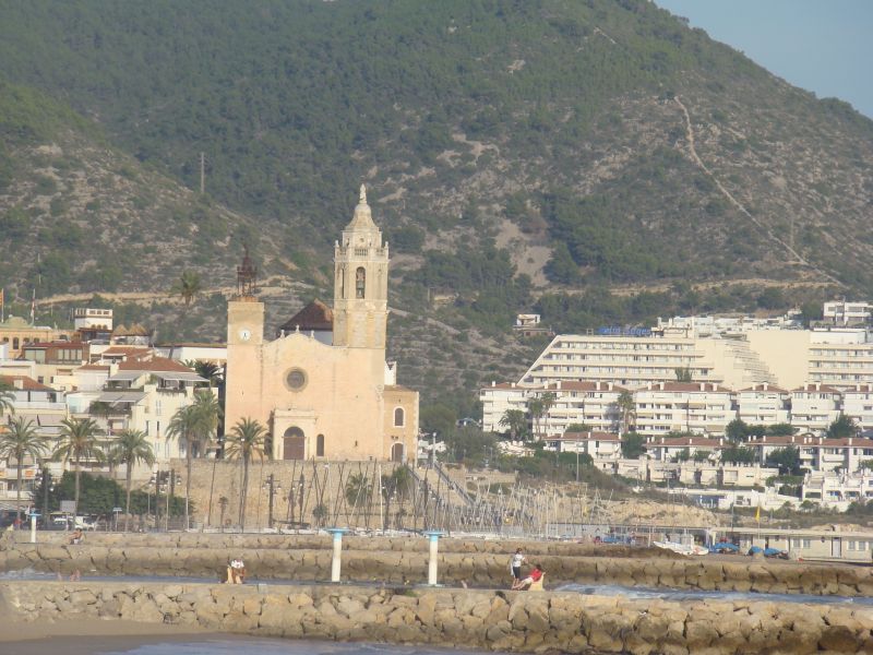 View to cathedral of Sitges