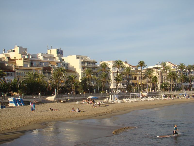 View to Sitges from bay