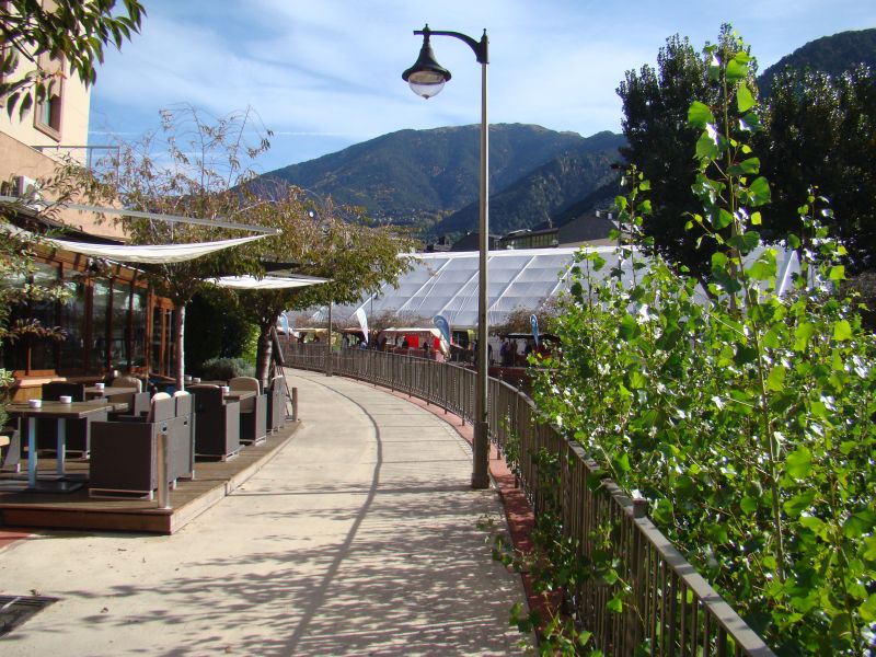 Boulevard near river in Andorra