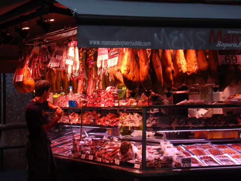 At La Boqueria Market in Barcelona