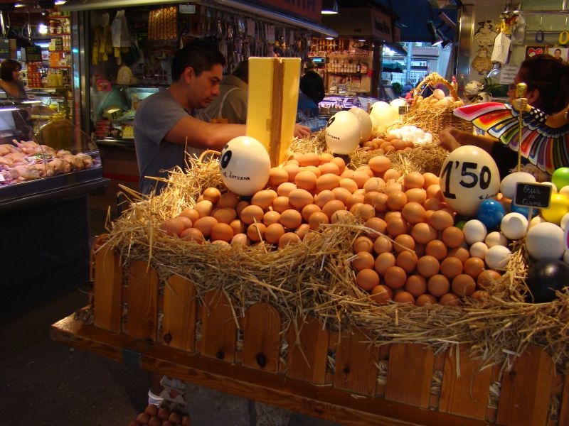 Eggs at the market