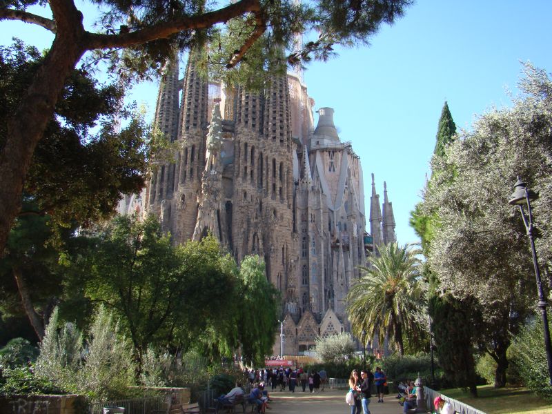 La Sagrada Familia from distance