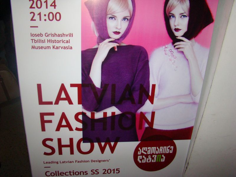 Poster for Latvian Fashion Show
