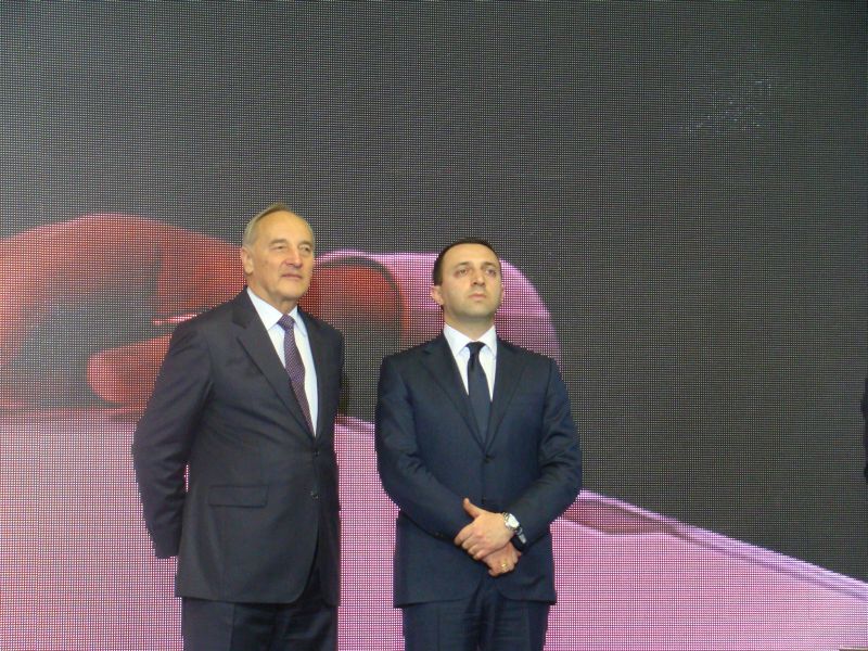 President of Latvia Andris Berzins and Prime Minister of Georgia Irakli Garibashvili 