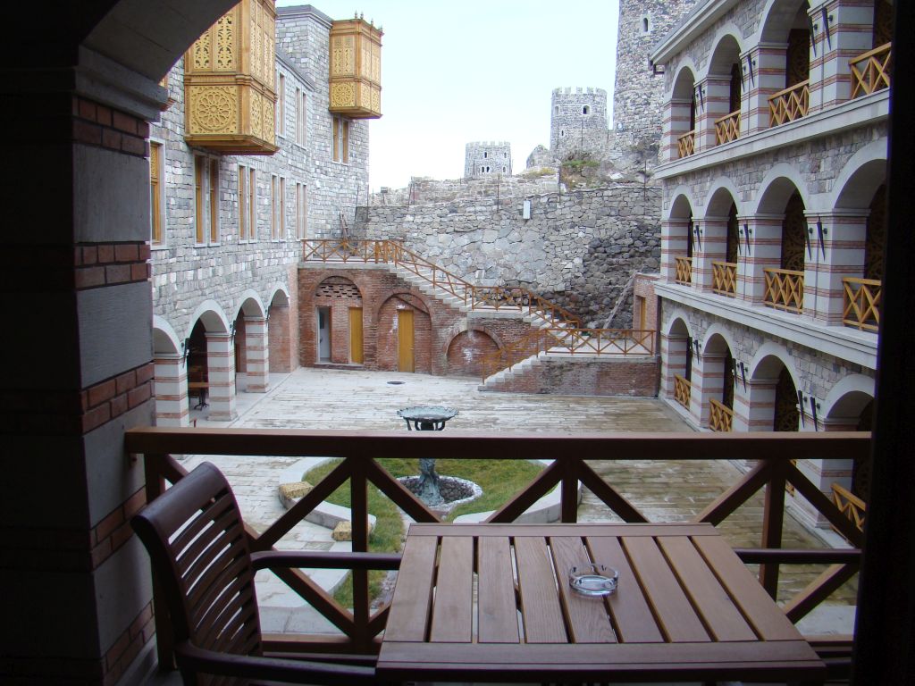 Our Room with a balcony and view to towers