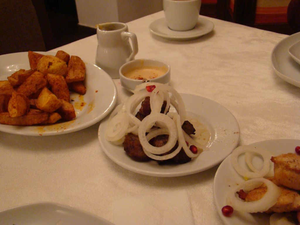 Georgian Traditional cuisine at hotel rabath