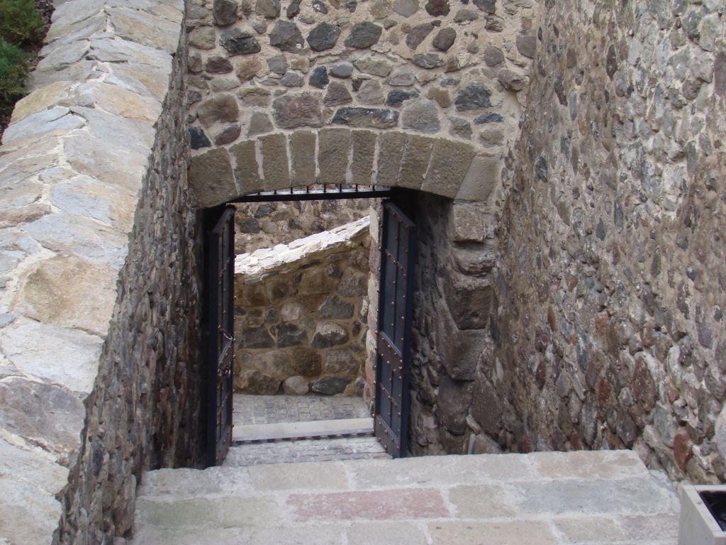 Stairways down from the convent building