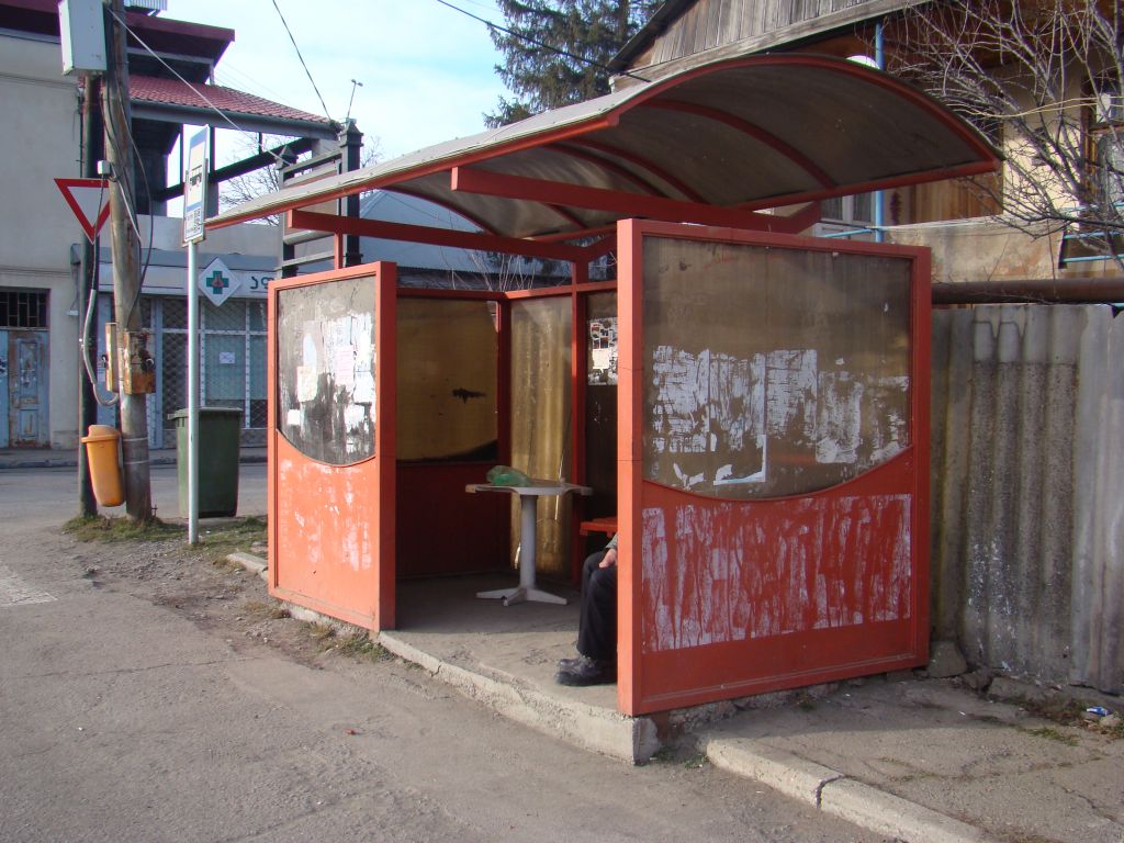 Bus stop at Tskneti