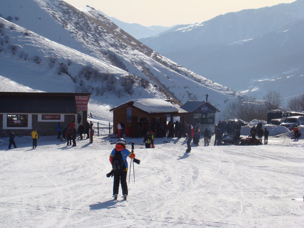 Skiers at Gudauri