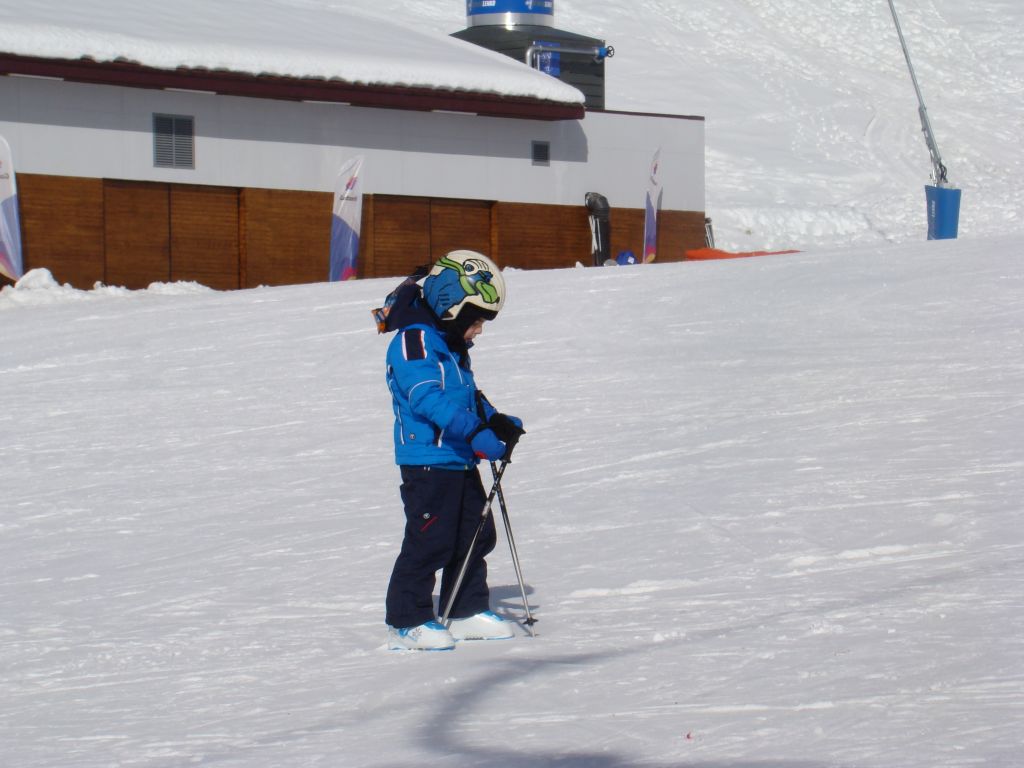 Little skier at Gudauri