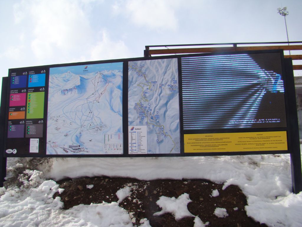Map of Gudauri skiing slopes