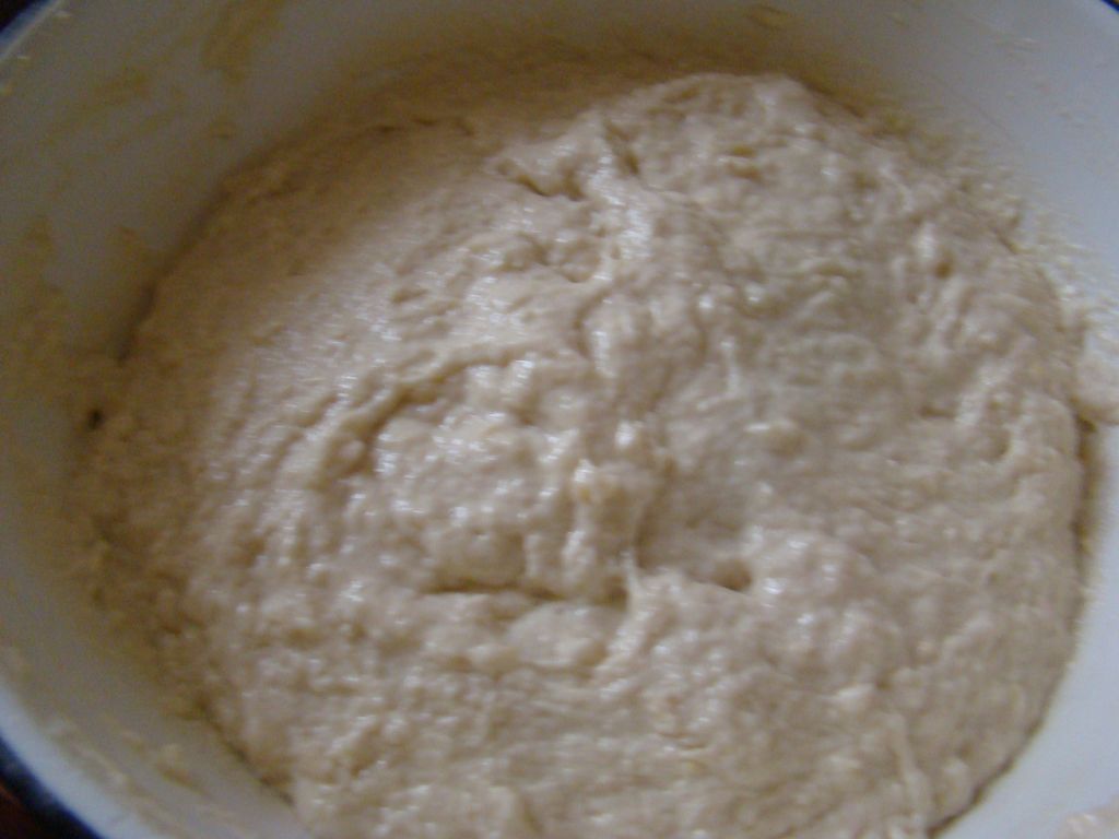 Dough with yiest added