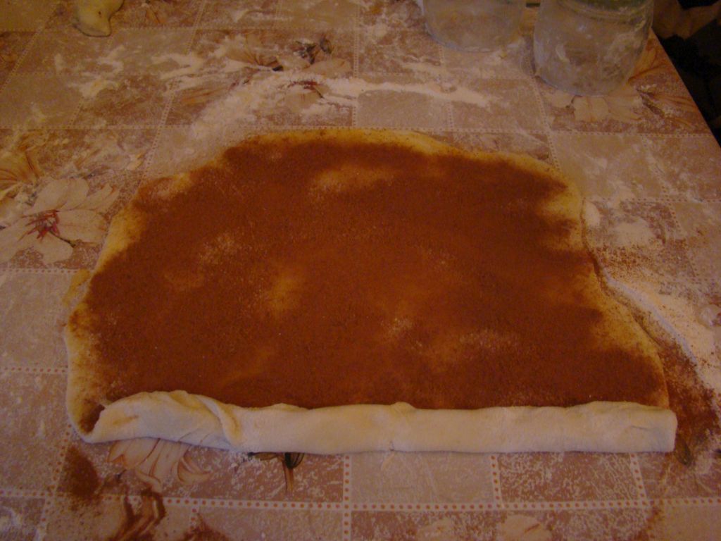 Add butter, sugar and cinnamon 